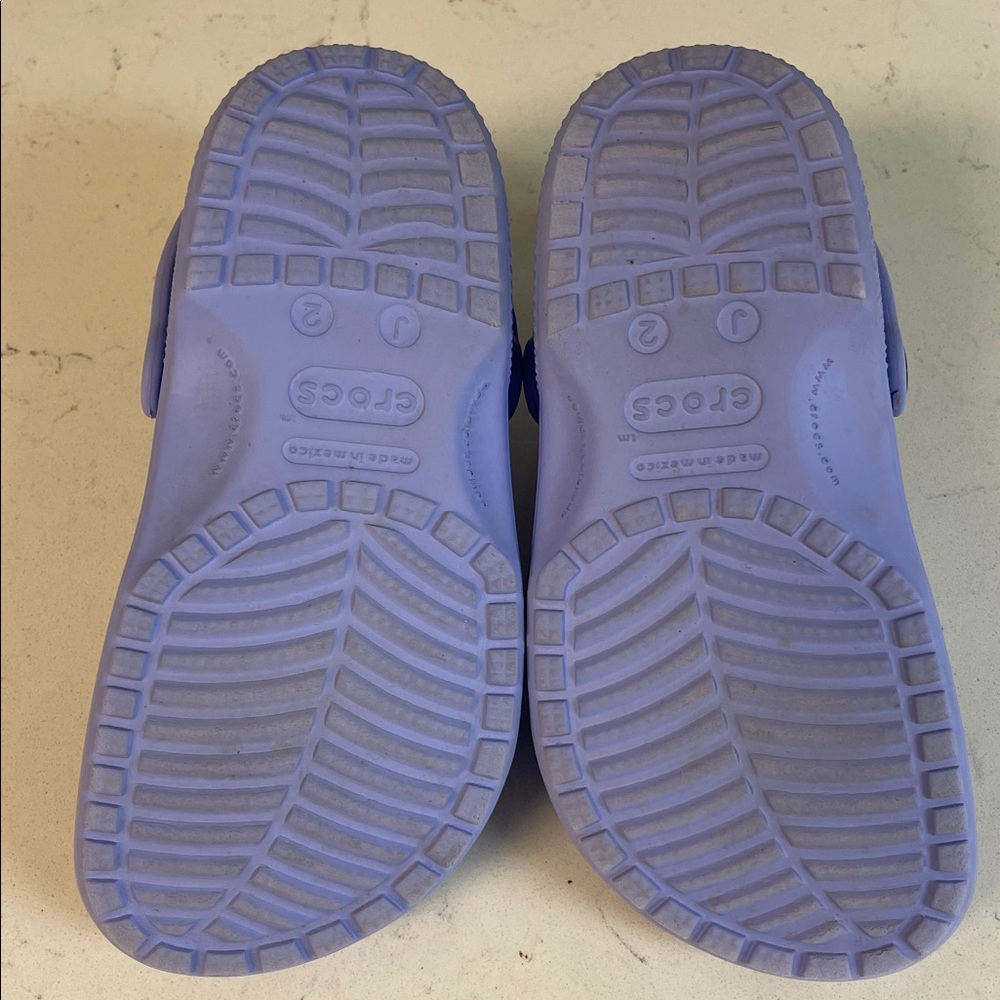 Crocs Kids' Classic Clog 206991 Purple Size 2 Junior - Picture 15 of 17